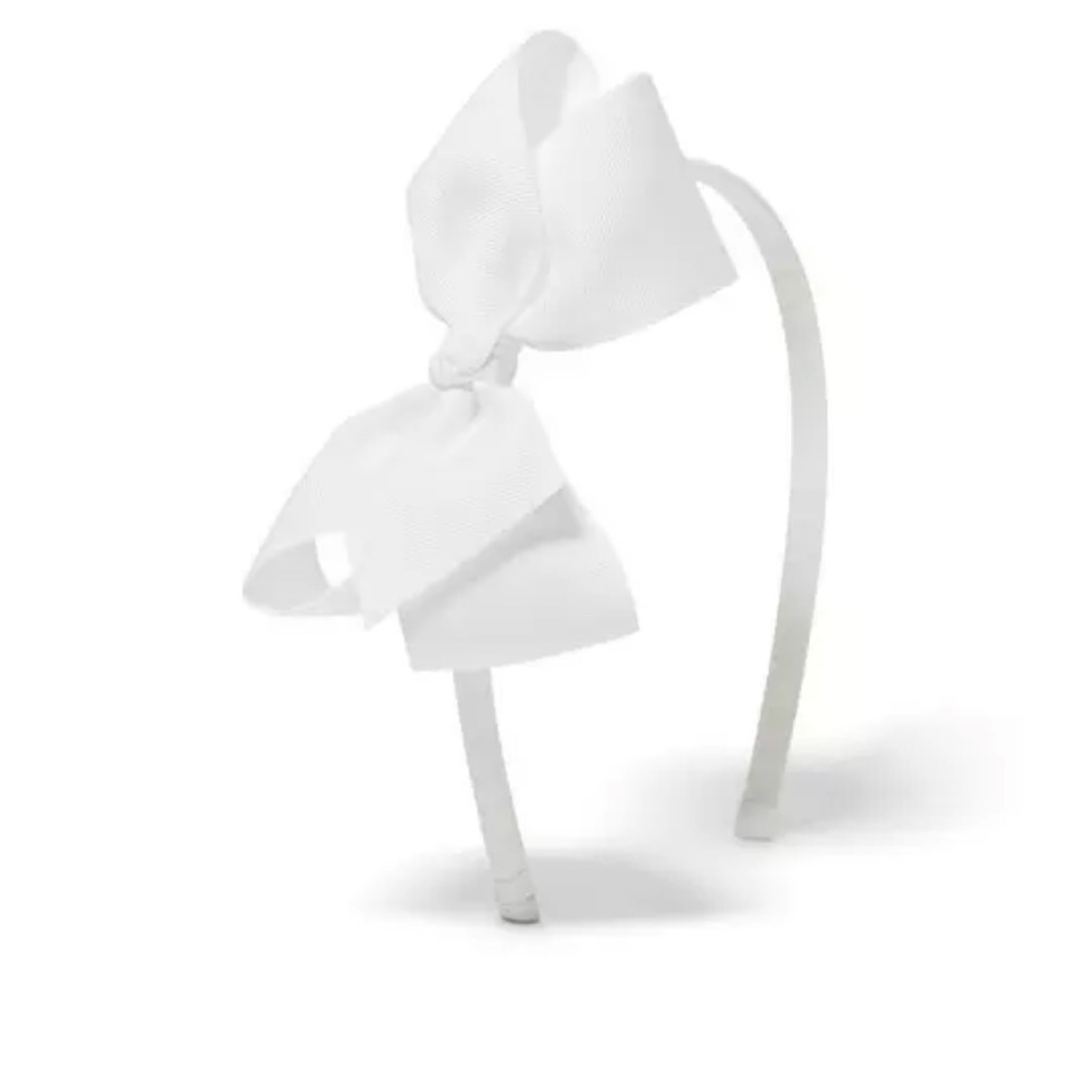 Janie and Jack Bow Headband White